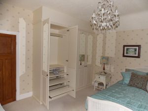 beautiful hinged wardrobe with exquisite shoe storage