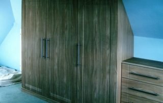 Fitted Bedroom Furniture 16 fitted oak hinged loft wardrobe