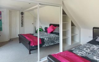 Fitted Bedroom Furniture 10 white and mirrored sliding wardrobe