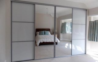 Fitted Bedroom Furniture 7 white mirrored sliding door wardrobe outer