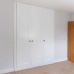 Fitted Hinged Wardrobe Gloss White Closed