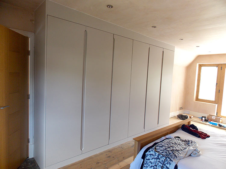 cashmere fitted hinged wardrobe closed