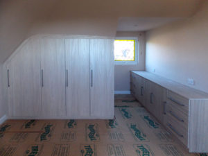 Bespoke Fitted Wardrobe Hinged Doors Dormer